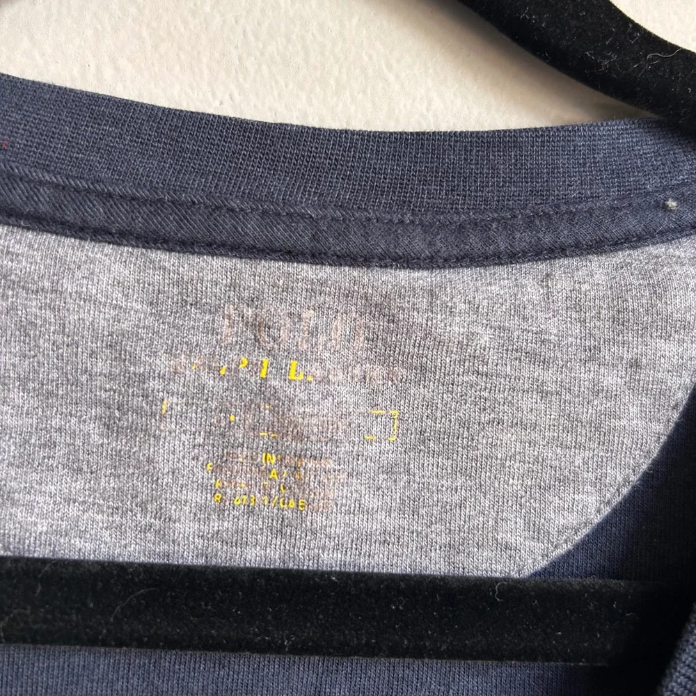 Polo Ralph Lauren Mens Navy Blue Crewneck Sweatshirt Pony Logo Size L - Picture 3 of 9
